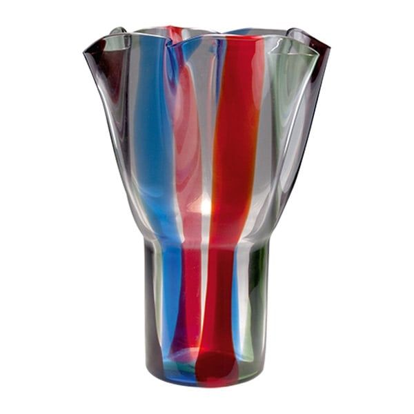 VENINI Vaso Kukinto Nero/Rosso/Verde Mela/Zaffiro/Cristallo 40 CM - H 47 CM 548.01