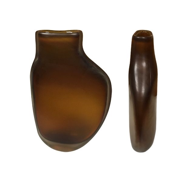 IVAN BAJ Vaso Medea In Vetro di Murano Satinato Ruggine 28 CM - H 48 CM XAFBAMDB