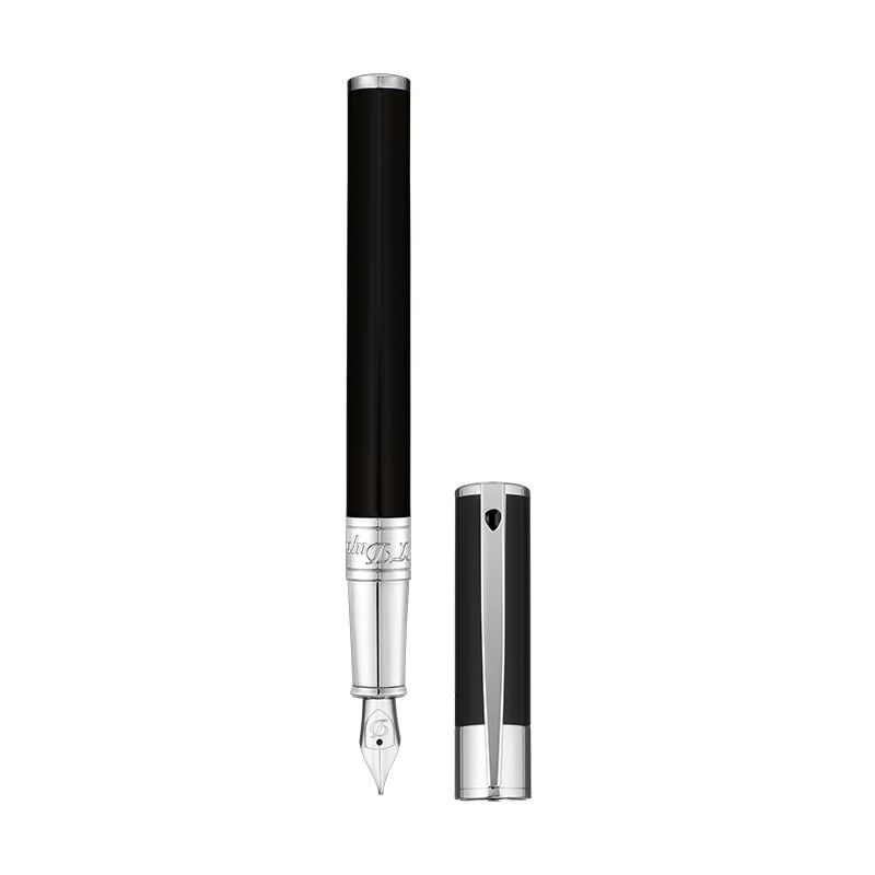S. T. DUPONT Stilografica D-Initial Nero / Cromo  260203