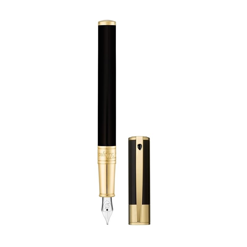 S. T. DUPONT Stilografica D-Initial Nero / Dorato  260205