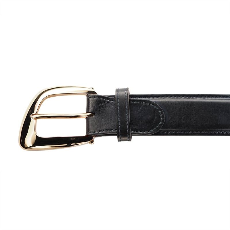 ASTRUA Creazioni Cintura In Pelle Di Vitello Night Shade Fibbia Oro Giallo  CF1VI29+FB5OT52