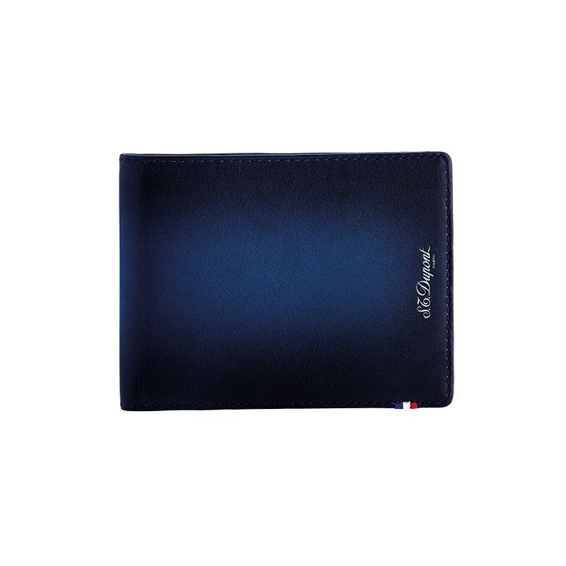 S. T. DUPONT Portafoglio Pelle Blu  190410