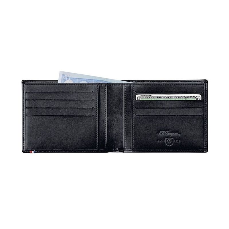 S. T. DUPONT Portafoglio Line D Pelle Nero  180003