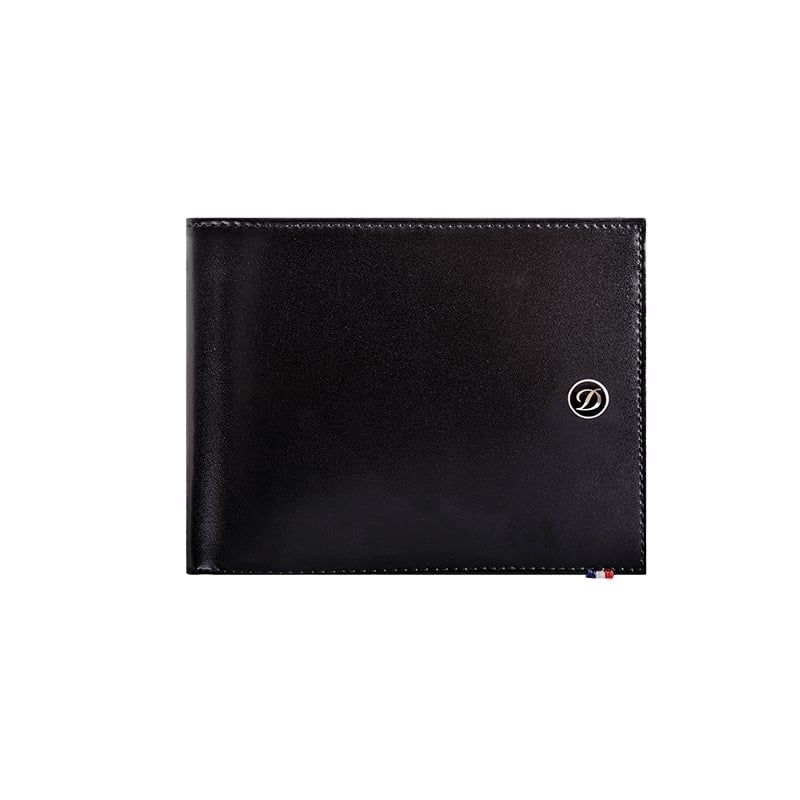 S. T. DUPONT Portafoglio Orizzontale Line D Pelle Nera  180007