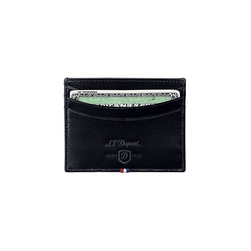 S. T. DUPONT Portacarte Line D Pelle Nera  180008