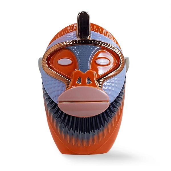 BOSA Vaso Primates Kandti Khaki (Elena Salmistraro)  26.5 CM - H 41 CM A/22/73+95