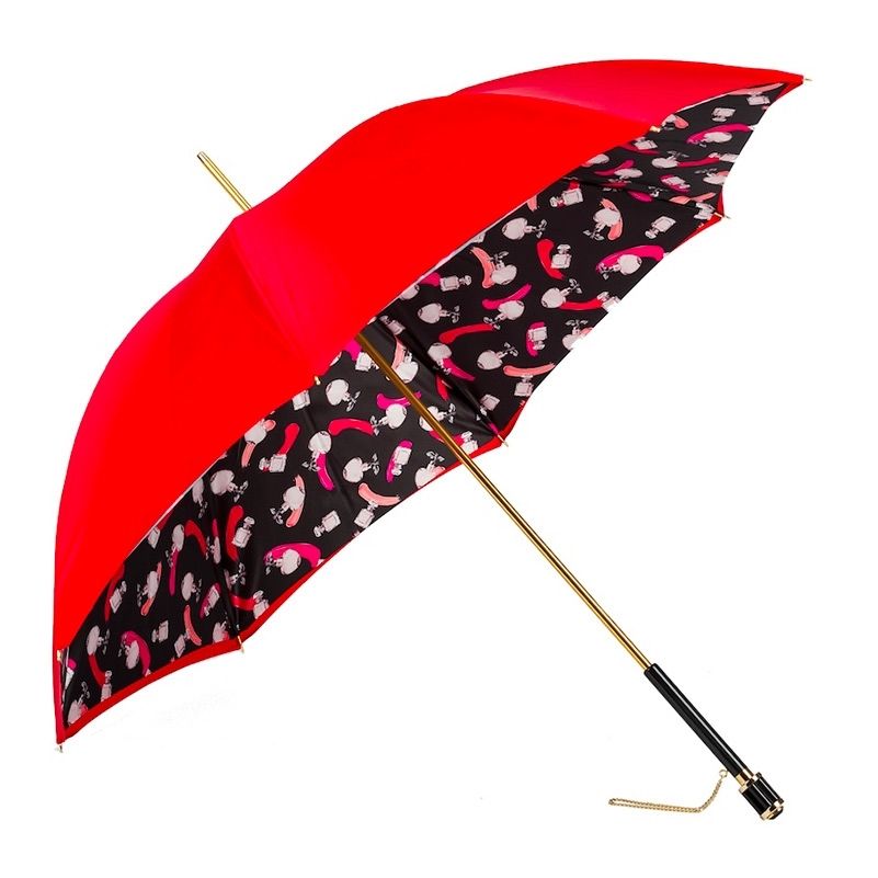 PASOTTI Ombrello Da Donna Classic Rosso Interno Profumi  189*26*5K359-67*S11