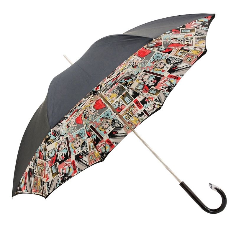 PASOTTI Pasotti  - Ombrello Da Donna Classic Nero Interno Fumetto  189N*34*5K890-1*G15