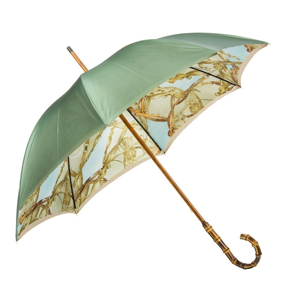 PASOTTI Ombrello Da Donna Classic Sfumato Verde Scuro Interno Briglie  397*21284-19*58152-3*Z20