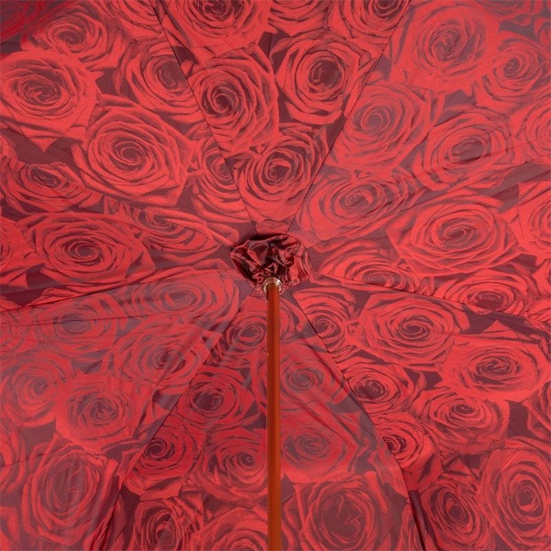 PASOTTI Ombrello Da Donna Flower Sfumato Bordeaux Interno Bouquet Di Rose Rosse  189*21284-1*50884-1*U2