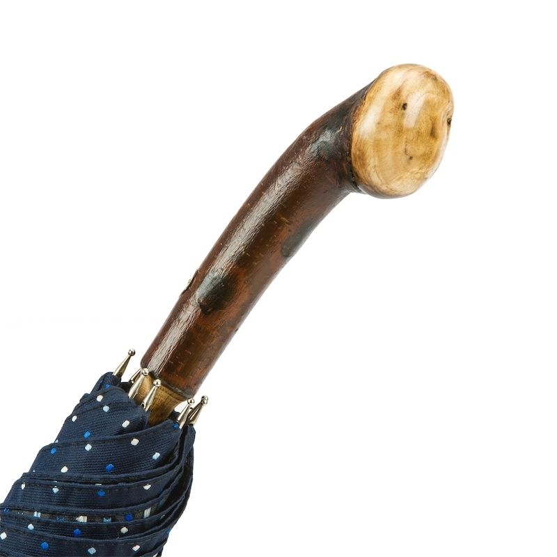 PASOTTI Ombrello Da Uomo Su Misura Blu Pois Azzurri  142*81738103**2
