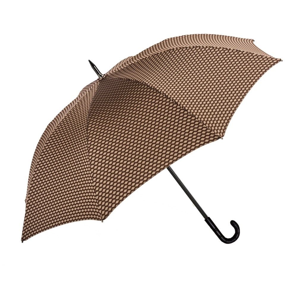 PASOTTI Ombrello Da Uomo Lux Marrone/Beige  145*ATENE/1**H39B