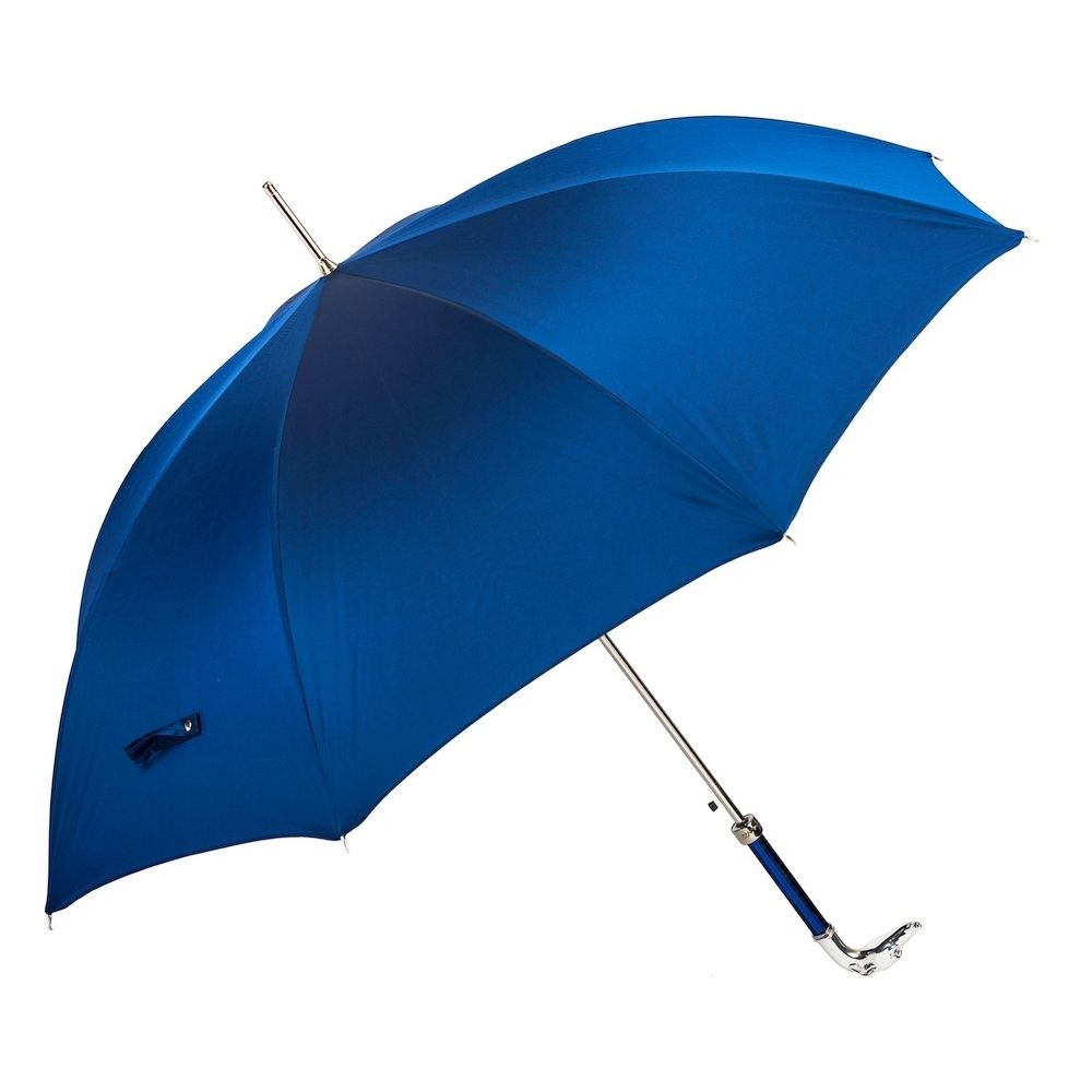 Pasotti Ombrello Da Uomo Lux Blu Oxford  478*OXFORD/8**W39PB