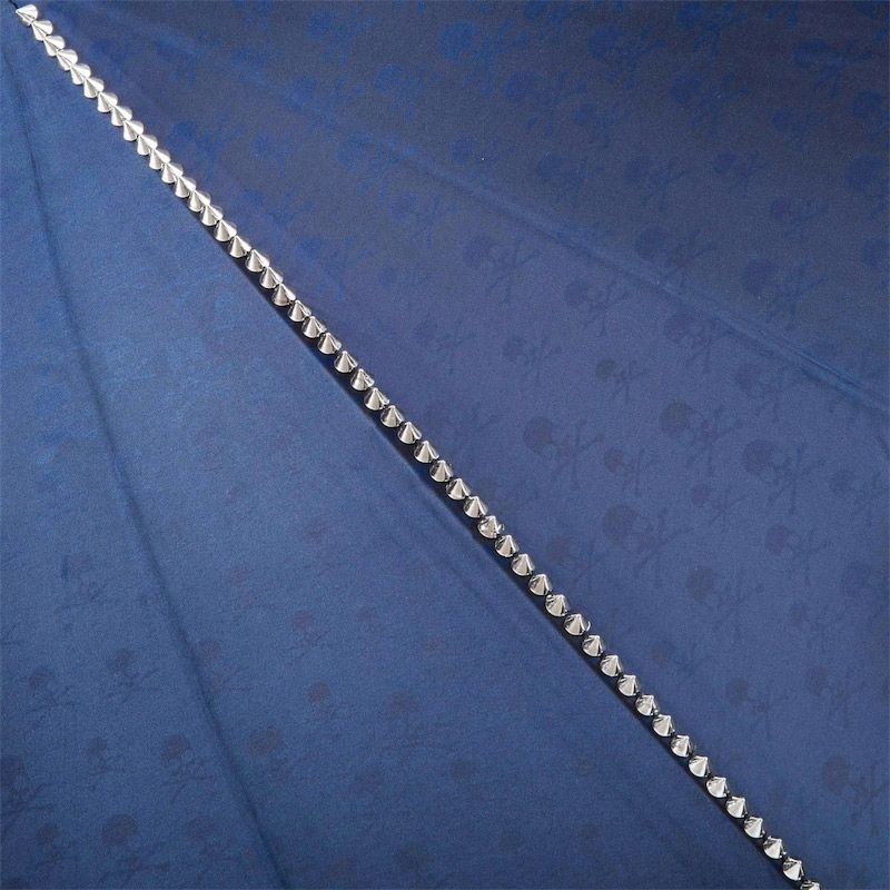 Pasotti Ombrello Da Uomo Lux Blu Scuro Borchie A Teschio  416NT*PBT**W33