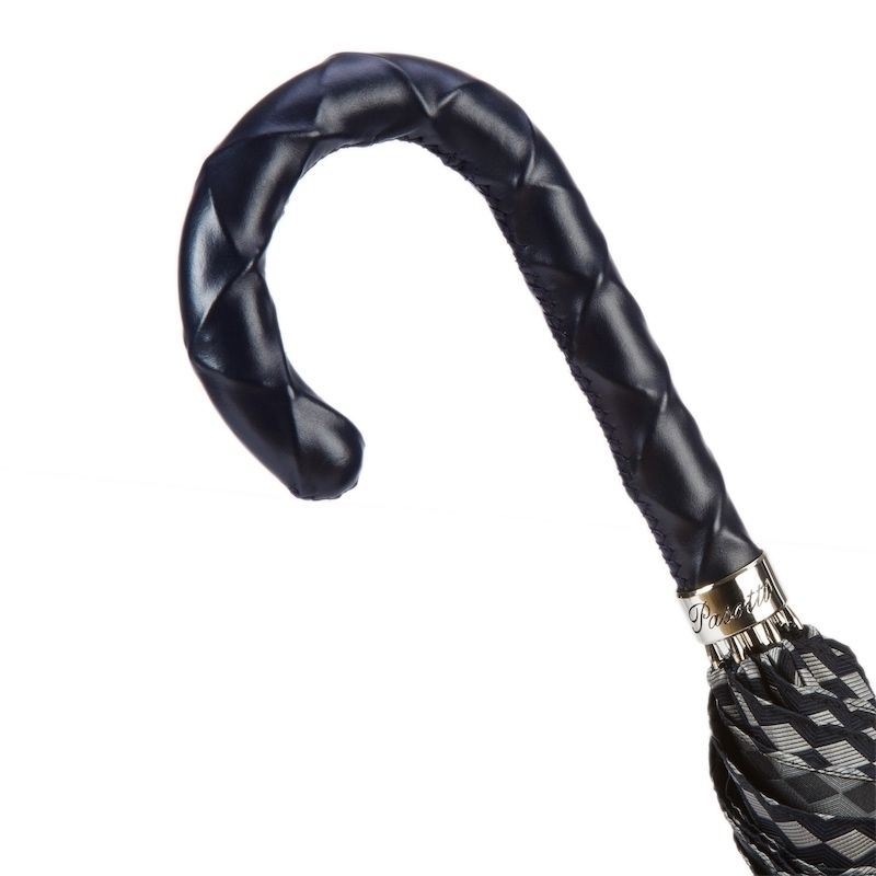 PASOTTI Ombrello Da Uomo Su Misura Blu/Grigio  478*ATENE/7**N48