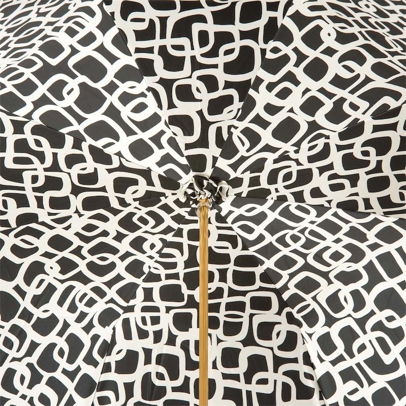 PASOTTI Ombrello Da Donna Lux Nero Interno Geomterie  189*34*21340-2*K19