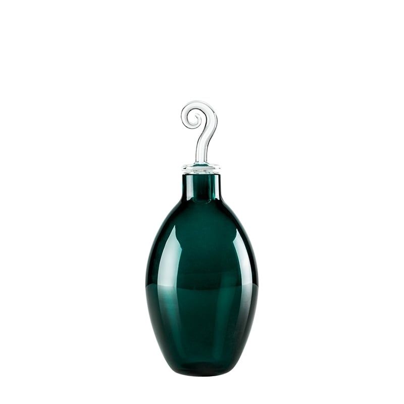 VENINI Vaso Monofiore Verde 8 CM X H 12 + 7 CM 100.43