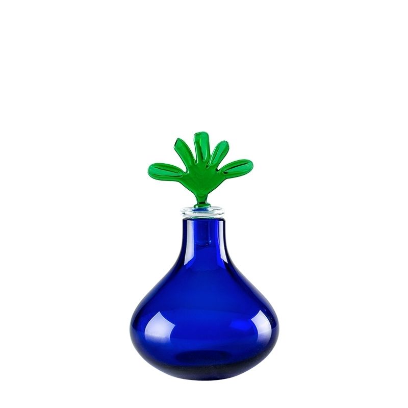 VENINI Vaso Monofiore Zaffiro 9 CM X H 9 + 5 CM 100.41