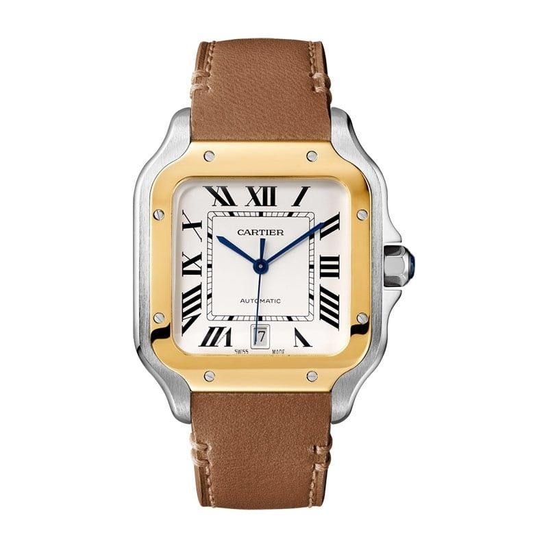 CARTIER Santos De Cartier Modello Grande, Oro e Acciaio 39.8 MM W2SA0009