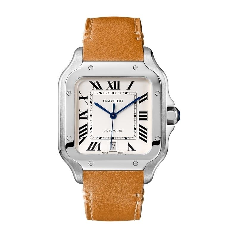 CARTIER Santos De Cartier Modello Grande, Acciaio 39,8 MM WSSA0018
