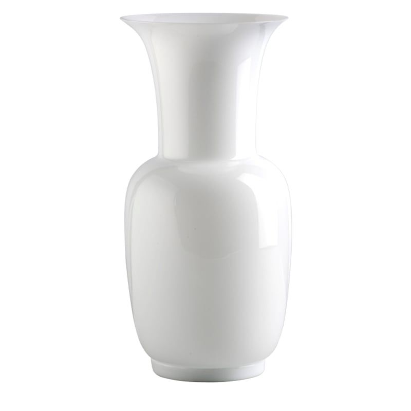 VENINI Vaso Opalino Lattimo 20 CM - H 42 CM 706.24