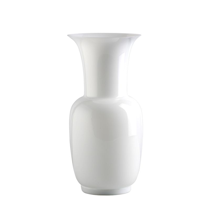 VENINI Vaso Opalino Lattimo 17 CM - H 36 CM 706.22