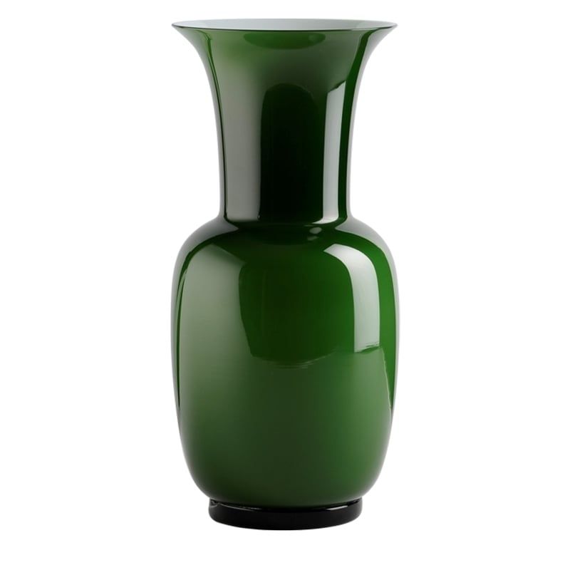 VENINI Vaso Opalino Verde Mela 20 CM – H 42 CM 706.24