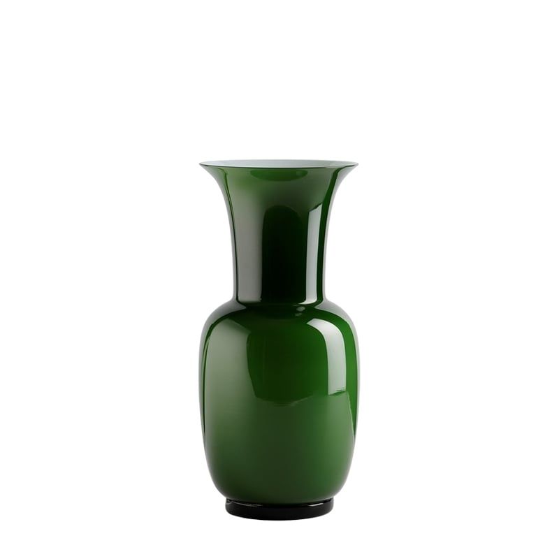 VENINI Vaso Opalino Verde Mela 14 CM - H 30 CM 706.38