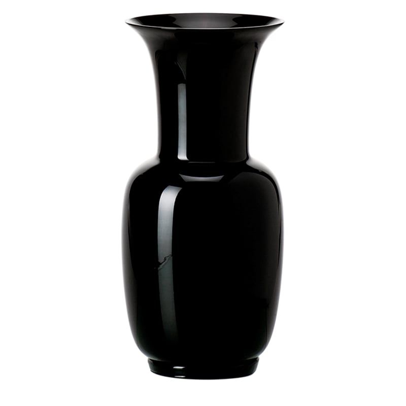 VENINI Vaso Opalino Nero 20 CM – H 42 CM 706.24
