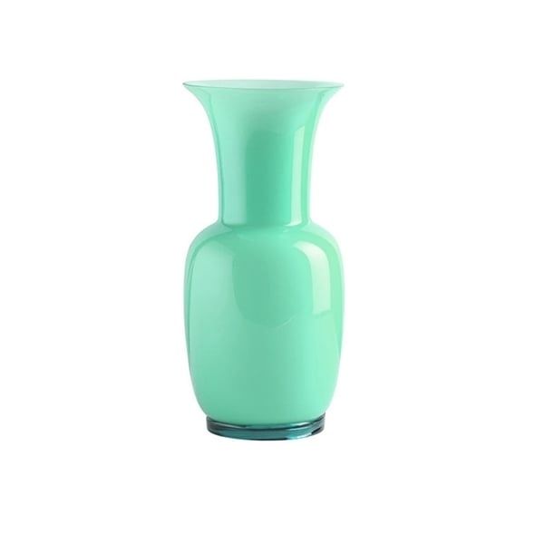 VENINI Vaso Opalino Verde Menta 14 CM - H 30 CM 706.38
