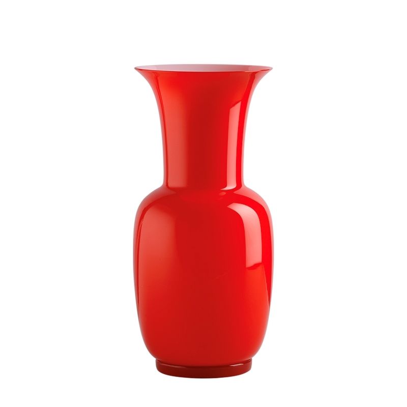 VENINI Vaso Opalino Rosso 17 CM - H 36 CM 706.22