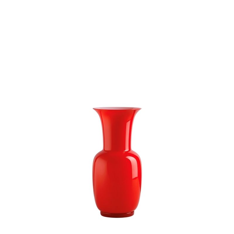 VENINI Vaso Opalino Rosso 10 CM - H 22 CM 706.08