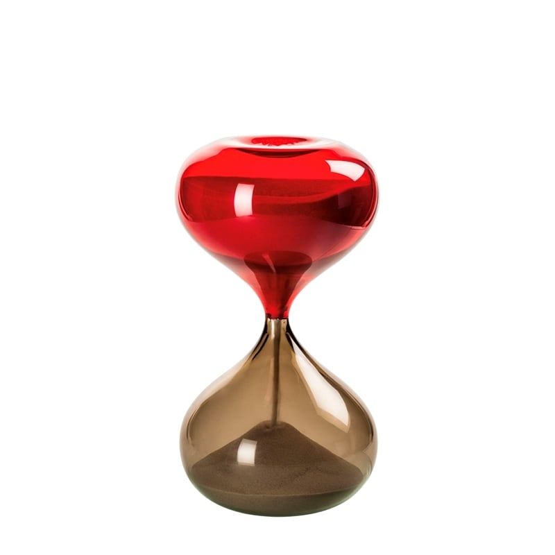 VENINI Clessidra Small Talpa/Rosso 13,5 CM – H 24 CM 034.86