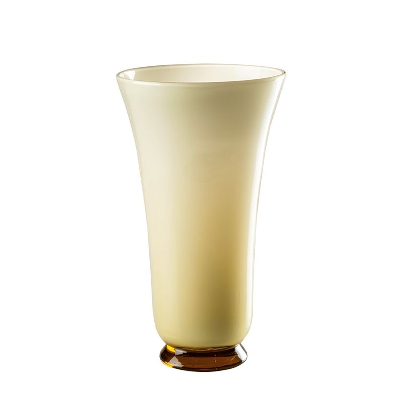 VENINI Vaso Anni Trenta Paglierino 18 CM – H 31 CM 500.09