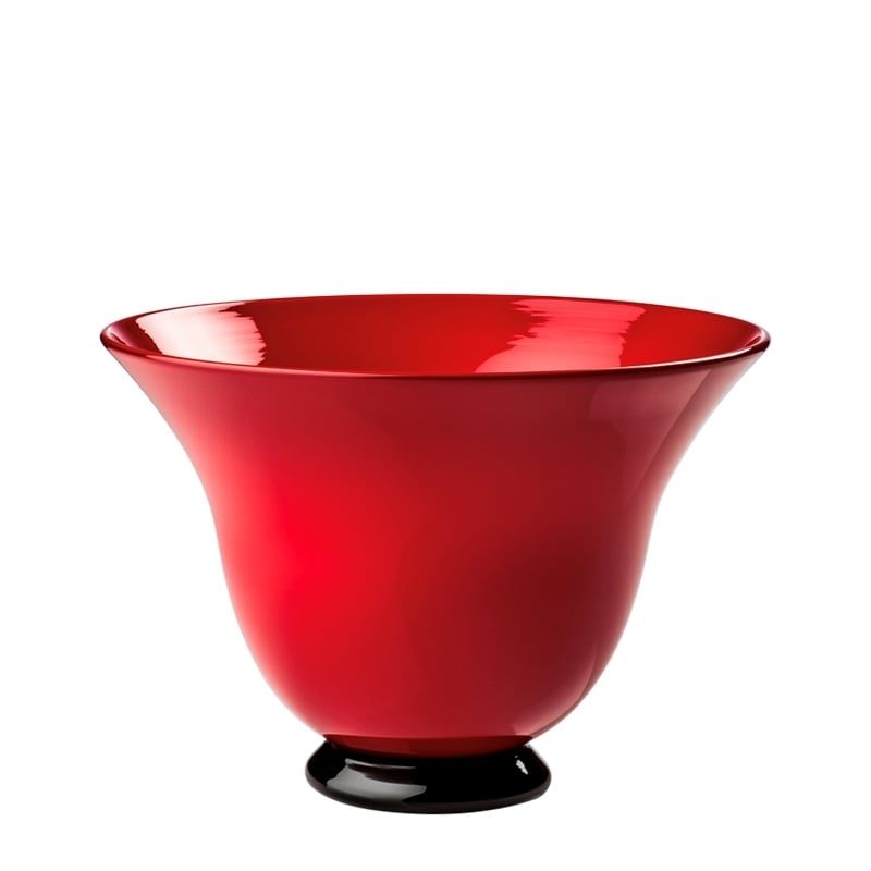 VENINI Vaso Anni Trenta Rosso 25 CM – H 17,5 CM 500.08