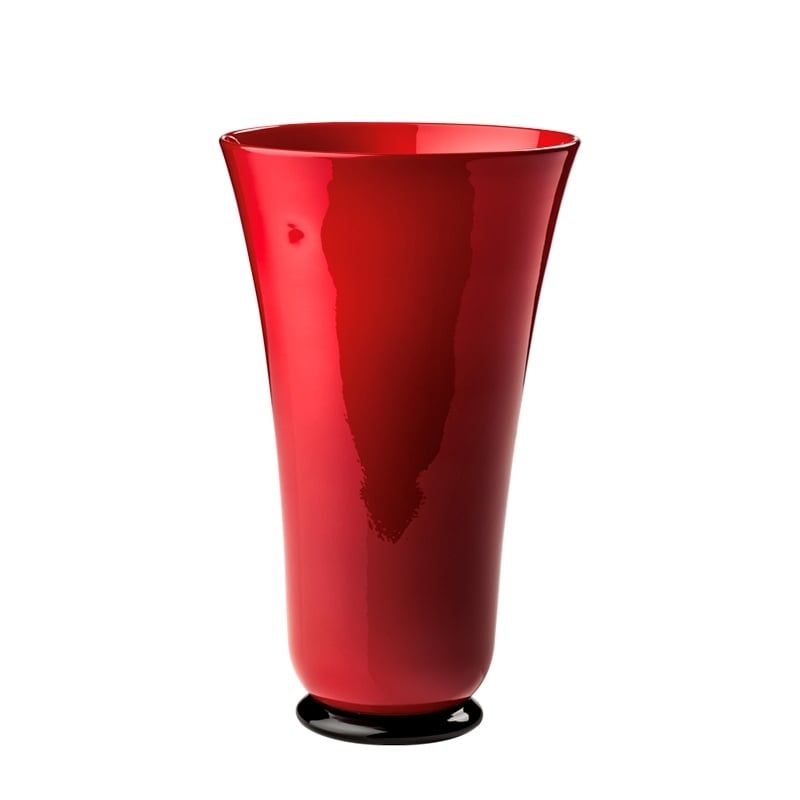 VENINI Vaso Anni Trenta Rosso 18 CM – H 31 CM 500.09