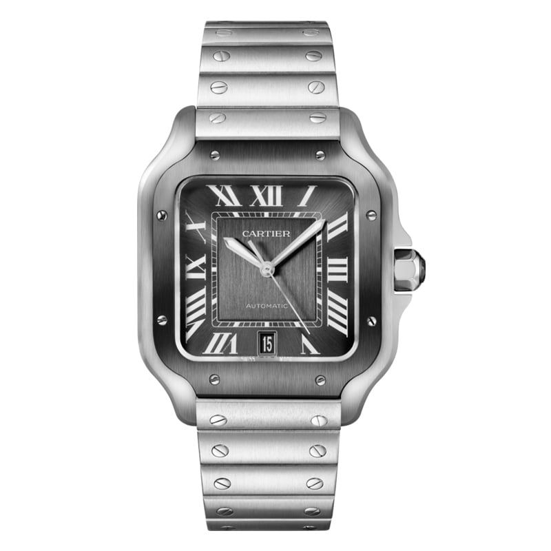 CARTIER Santos De Cartier Modello Grande, Acciaio 39.8 MM WSSA0037