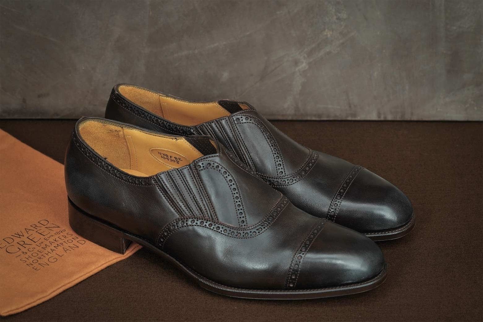 Edward Green Kibworth - Scarpa Con Elastici - Dark Brown Delapre  KIBWORTH