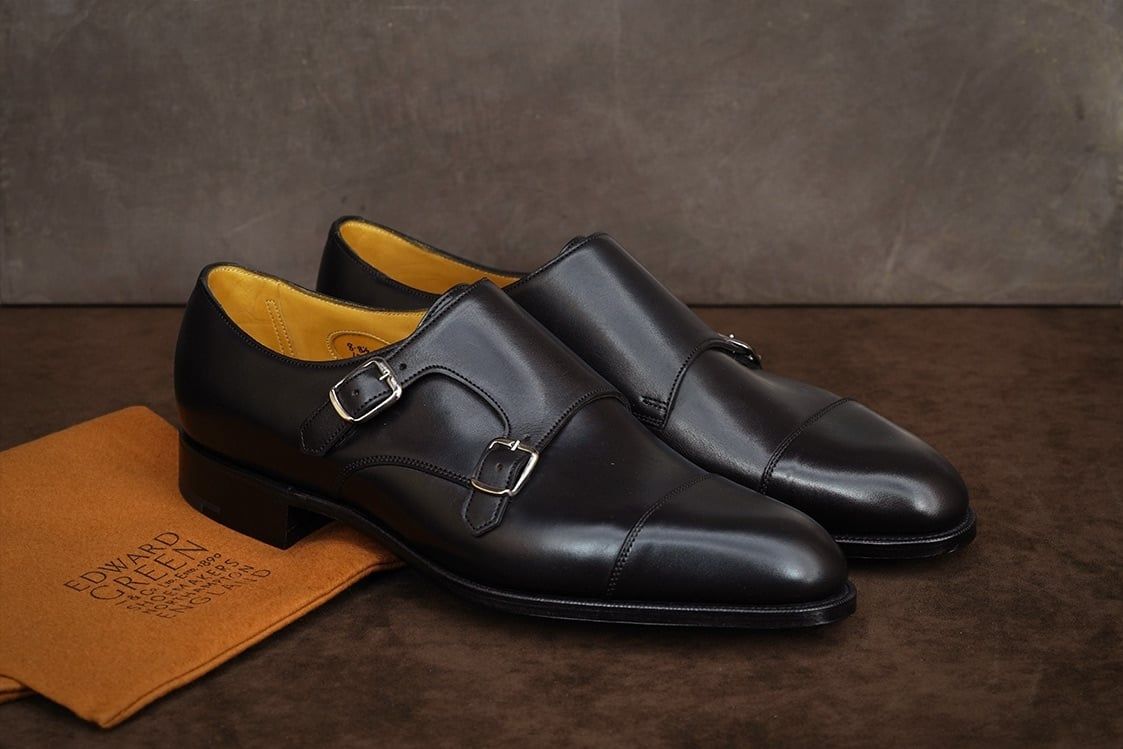EDWARD GREEN Westminster - Doppia Fibbia - Black Delapre  WESTMINSTER