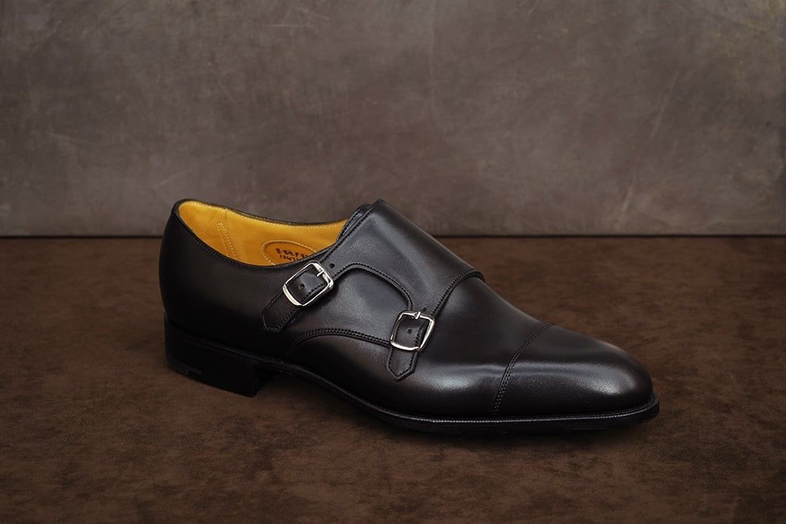 EDWARD GREEN Westminster - Doppia Fibbia - Black Delapre  WESTMINSTER
