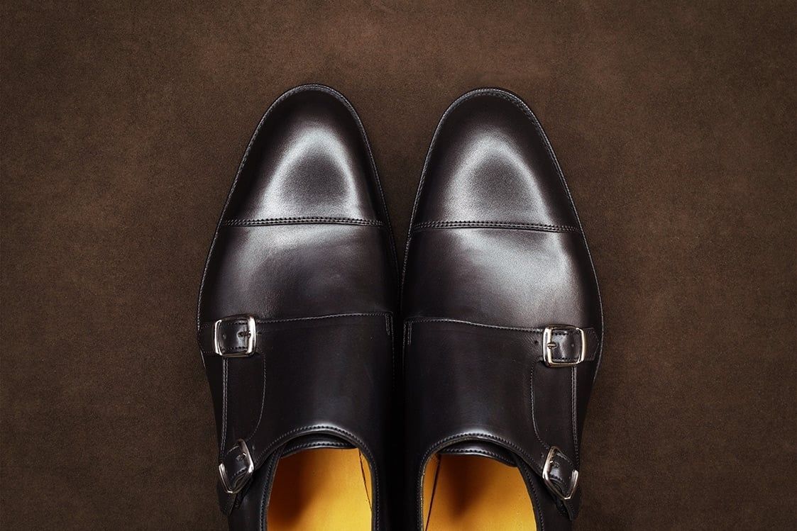 EDWARD GREEN Westminster - Doppia Fibbia - Black Delapre  WESTMINSTER