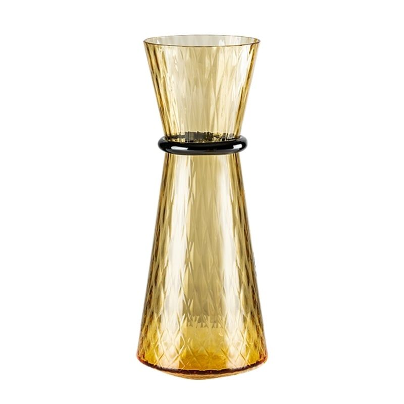 VENINI Vaso Tiara (Francesco Lucchese) Ambra/Orizzonte 19 CM X H 46 CM 706.66