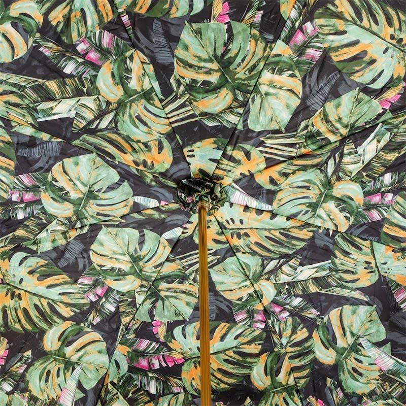 PASOTTI Ombrello Da Donna W Flower 189 Sfumato Verde Bosco Interno Tropicale Verde  189*21284/19*9E100/7*P5
