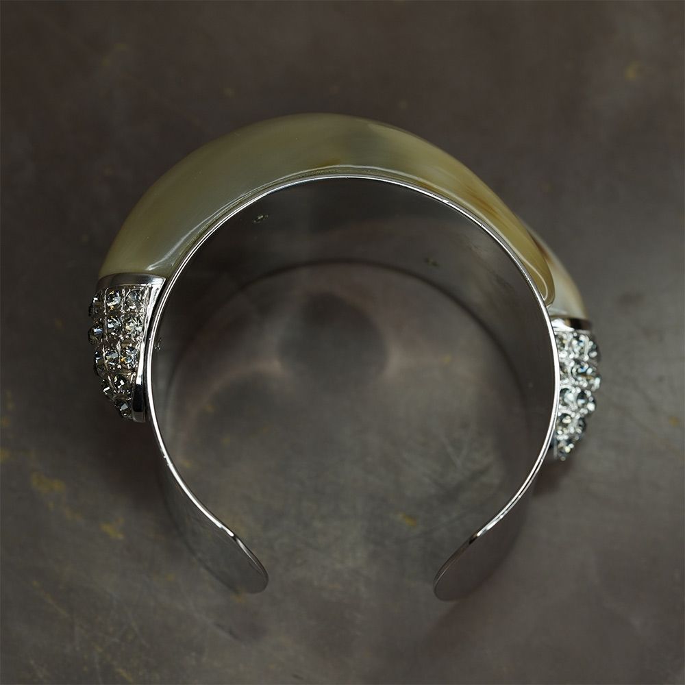 ARCAHORN Bracciale In Corno Chiaro \ Swarovski Crystal  2001C