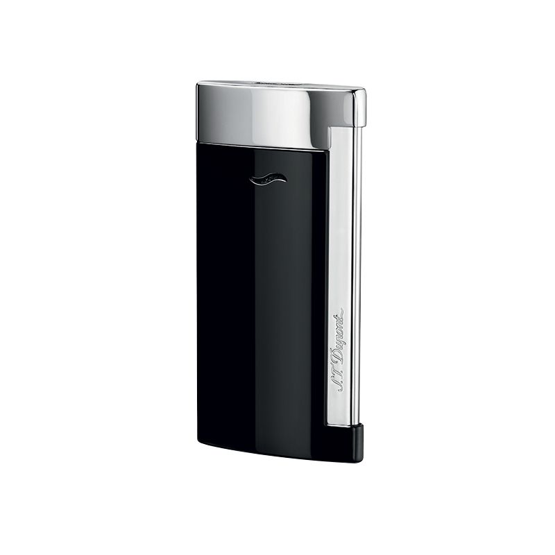 S. T. DUPONT Accendino Slim 7 Finitura Nera e Cromata  027700