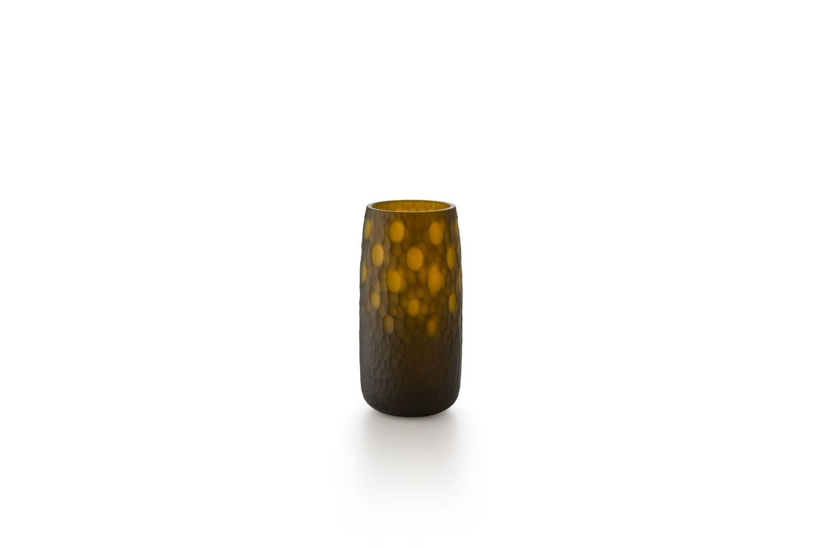 SALVIATI Vaso Battuti Giallo Small H 23 CM / Ø 12 CM D6064