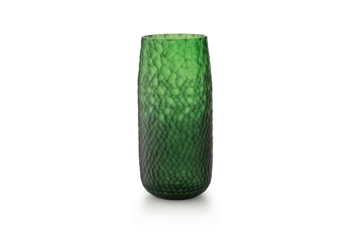 SALVIATI Vaso Battuti Verde Large H 42 CM / Ø 20 CM D6052