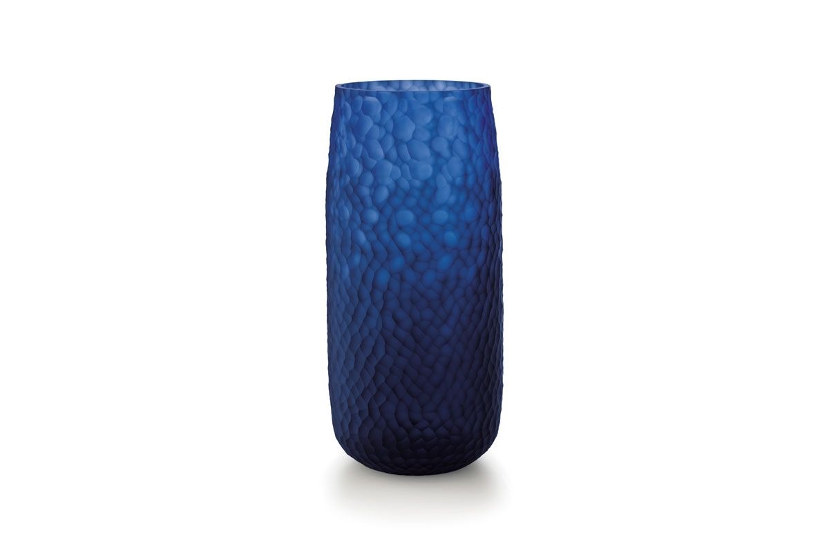 SALVIATI Vaso Battuti Blu Large H 42 CM / Ø 20 CM D6053