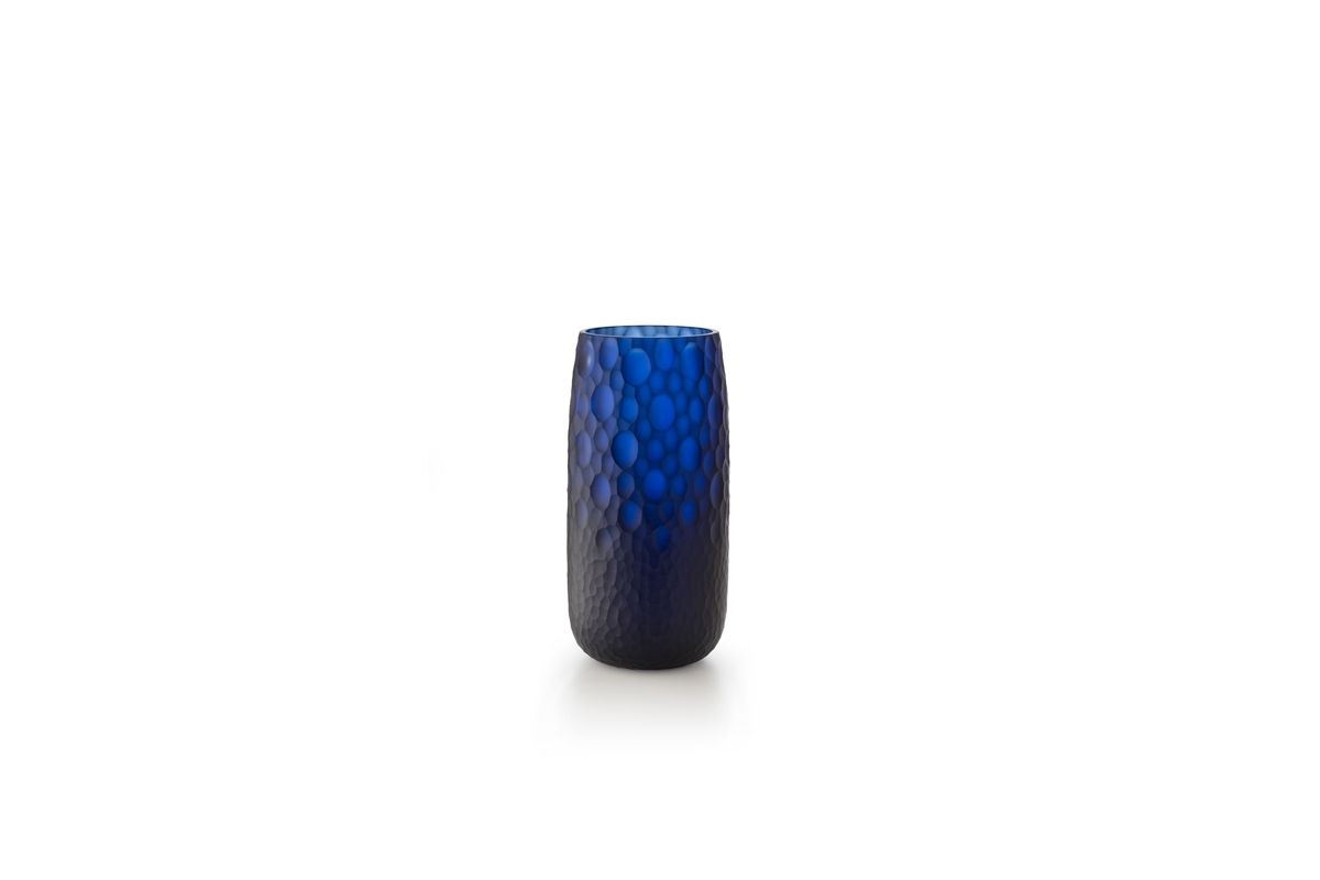 SALVIATI Vaso Battuti Blu Small H 23 CM / Ø 12 CM D6066