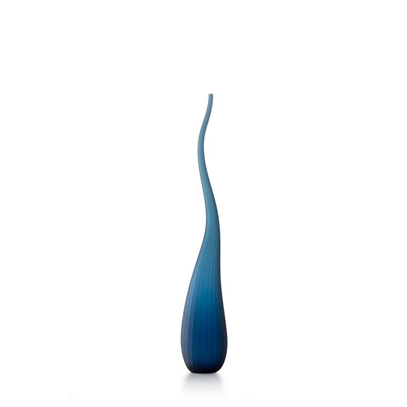 SALVIATI Vaso Aria Blu Savoia Satinato Medium H 63 CM / Ø 12 CM 3745